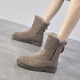 
Belle-Ta series brand broken-size snow boots for women in winter new versatile leather boots integrated with fur Northeast plus velvet shoes brown 39 sports shoes