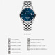 Titoni Master-Serie Automatic Mechanical Men's Watch 41mm [Geben Sie Freund] Stahlband Blue Disk 83188 S-679
