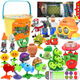 Plant vs Zombie Toys Boîte cadeau complet Set Boys Eject Doll Figure Modèle 2 Zombie Toys Shooter PEA 686-51 Boîte cadeau en plastique
