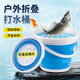 臻佑（Grsaed）折叠桶水桶车载家用洗车桶户外钓鱼桶便携打水桶取水桶3L 蓝色