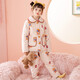 Fenton children's pajamas, women's quilted pajamas, big children's parent-child autumn and winter anti-static surface girls' home clothes set Q9J2470269
