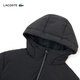 LACOSTE French crocodile women's warm mid-length drawstring goose down jacket | BF0698 031/black S /160