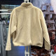 Nike (NIKE) jacket men's clothing Spring 2025 CNY Dragon Year limited new three-hook imitation lamb standing collar sports casual clothing FZ6194-126 milk tea color L