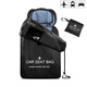 Jingmengyuan Kindersicherheit Sitzwagen für Lagerbeutel Staubdichte Beutel Bündel Tasche Extra Dicke Polyester Stoff schwarz und blau 45*45*85