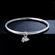 Xizhao Jewelry Two Worlds Bracelet Platinum PT950 Women's Smooth Ring Bracelet Lotus Lotus Peng Bracelet for Girlfriend 60.06g Circle No. 61 Shipped in 1-10 working days