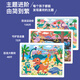 Miaowaer Magnetic Photo Frame Puzzle Großes Flachpuzzle für Kinder über 3-6 Jahre alt, magnetisches Magnetwagen-Puzzlespielzeug [3 Fotos Kombination] 3 Fotos * 100 Stück + 1 Bodenrahmen