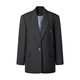 Die Sea Life Schashkragenanzug Jacke 2024 Frühlingstemperament mit vielseitigem XA15053 Alfalfa Grey M.
