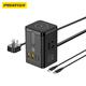Pinsheng Socket 65W Gallium Nitride Desktop Ladestation Multifunktional Platin Platin Plug-In- und Zeilen-Expansionsanschlussplatine mit Kabel 2C2A+2-Buchse für Mobiltelefone Laptop Computer Appliances Universal