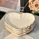 
Danube Mengqipai high-value bowl household ceramics rice bowl double ear soup bowl cream style dishes dish dishes bowl chopstick tableware glaze 8.5 inch flower plate 4 packs 1389 gold edges