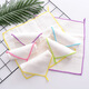 OYLCO anti-oil gauze oil removal white dishcloth kitchen restaurant cleaning rag absorbent small white towel four-layer square grid mixed color 6 pieces upgraded thick 30*30cm (about)