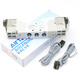 Yadek (AirTac) Dual Coil Magnet Ventil 5v120/5v220/5v320/5v420-06/08/10/15-5v12006B200/DC24V 2-Meter