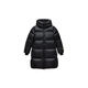 Mini Balabala Hi2.0 Fever and Cold Resistant Down Jacket for Boys and Girls, Parent-Child Long Down Jacket, Black 90001, Long 150