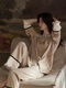 Tonyu (tongyu) pijama para mujeres algodón modal de algodón y otoño ropa casera de manga larga para mujeres puede usar nuevos trajes sueltos para mujeres m3884 m 160