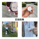 Tongyao GPS locator for children and the elderly, anti-lost tracker, no need to charge, micro anti-lost bracelet, super long standby, elegant white + round lanyard, Android/Apple/Hongmeng universal