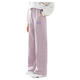 YOYO ONE (YOYO ONE) FILLES Version étroite Pantalon à jambes larges pour l'automne et l'hiver plus en velours épaissis moyens et grands enfants filles à la mode Sports droits et pantalon décontracté pour les enfants 15188 Purple + 4882 blanc [Ensemble en polaire] 170cm