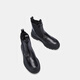 Ecco Short Boots for Women, marca de alta gama Simple Commuting Boots de Chelsea de suela gruesa para invierno, innovación 214793 Black 37