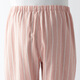 MUJI men's style, no side seams, double layer yarn, pajamas, men's home clothes, spring and autumn, FB0YDC4S, light orange stripes, M (top 170/92A, bottom 170/80A)