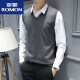 Romon Fashion Urban Men's Listed Vest Vest Owumn и зимний свитер без рукавов.