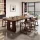 Storytelling solid wood large long desk simple modern living room learning reading writing table home office desk work table long table prince chair