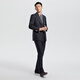 By Creations Cypress Flannel Pure Wool Single Suit Men's Blaze Business Formal Metal Double Breasts Blaze Black 46 (170/88A)