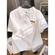 Polo de polo uniqlo con el mismo estilo que el diseño de camisetas de colas japonesas de verano de manga de manga corta Hong Kong de gran tamaño [3895*Wasp]-White M 80-110Jin [Jin equivale a 0.5 kg]