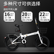 Baishi Shield Foldable Bicycle Women's Ultra-Light Portable Student Bicycle Mini Variable Speed ​​Small New Adult Adult Flagship - Spoke Black Single Speed ​​20 Inch