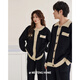 Meiteng Half Velvet Couple Pajamas Women's Autumn and Winter Soft Thickened Home Clothes Warm Coral Velvet Men's Suit R23203 Women's M