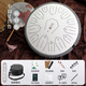 
Huashu Ethereal Drum 15-tone small 13-inch carbon steel color hollow percussion instrument steel tongue drum beginner musical instrument titanium white