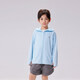 EBAER children's sun protection clothing boys summer new anti-UV sun protection clothing crystal blue 110