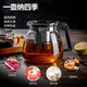 One pot and four cups tea set Large capacity glass tea cup with filter High temperature resistant kettle Tea set without base 1000ML One pot + four cups set 1 piece