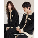 Meiteng Half Velvet Couple Pajamas Women's Autumn and Winter Soft Thickened Home Clothes Warm Coral Velvet Men's Suit R23203 Women's M