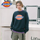
Dickies couples 24 autumn and winter printed round neck sweater pullover trendy brand men and women same loose cotton top black 12596 XS