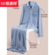 
Hengyuanxiang pajamas men's pure cotton spring and autumn long-sleeved thin breathable casual and outdoor wearable home clothes cotton set 16862 175/XL