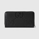Gucci gucci double g Full Reißverschluss Brieftasche schwarz alle Größe