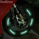 Soogree Wheel Fulla Pegatina reflectante Luminosa Colorida Carretera Bicicleta Bicicleta Ayectante de motocicleta Atina GSW888526 Colorida Luminosa Luminosa 40 Set