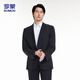 ROMON suit suit men's business commuter professional formal suit gentleman groomsman suit wedding dress 2502 black 2XL