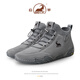 Ram plus velvet Martin boots men's summer thickened warm and cold-proof men's shoes high-top northeast anti-freeze men's Martin boots big cotton shoes gray plus velvet 41 leather shoes size