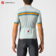 castelli scorpion men's spring and summer moisture absorption, anti-slip durable, pocket riding suit short sleeves 4522020 983 yellow and green 3XL