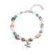 
Pangdonglai Quality Shell Bracelet Starfish Conch Turquoise Adjustable Bohemian Ethnic Necklace Seaside SL-1349