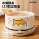Huiyimu (huiyimu) cat constant temperature water dispenser heating and insulation yogurt machine in winter drinking bowl dog water feeder ceramic warm water machine pet porcelain white meow 850ml ceramic bowl + digital display 3 constant temperature