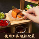 欣格儿童做饭迷你小厨房真煮套装过家家玩具真做饭炒菜复古锅具46件套