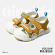 Chaussures pour tout-petits Ginoble Sandales de 1 à 5 ans Sandales pour enfants Chaussures pour enfants Chaussures fonctionnelles TXG1028 [Couleur: bleu vif / abeille] 20 125 mm adapté à la longueur du pied 125-129 mm