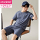 Modal 2024 New Pajamas Men's Pure Cotton Summer Teenagers Short-Sleeved Thin Summer Men's Striped Home Clothes Suit 57001 Male XL