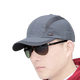 Nozhi Meng Men's Quick-drying Baseball Hat Men's Summer Sun Hat Mesh Quick-Drying Hat Sun Hat Hiking Fishing Hat NE072 Dark Gray One Size Adjustable