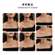 Arsis celebrity same style snake pattern double layer chain tiger eye stone necklace red pendant clavicle chain gift for girlfriend
