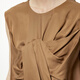 JNBY/Jiangnan cloth spring and summer dress for women with loose sleeveless splicing casual elegant skirt 5N6G13590 263/British khaki XL