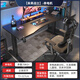 Jenica Smart Lift Computer Desk Home Office Desk Carbon Fiber Desktop Computer Desk Lighting Atmosphere E-Sports Game Desk Future Armor-Carbon Fiber Single Motor 120*60