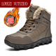 LOYEZI VUTYZIUO outdoor snow boots men 2025 summer new large size Martin boots thick warm boots cotton boots Northeast boots men brown 41
