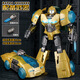 Black Mamba Taiba Transformation Toy King Kong Alloy Edition Qingtian Figure Column Megatron Autobot Robot Figure Model Hornet War God (with lights)