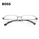 HUGO BOSS雨果博斯光学镜架枪灰色钛框枪灰色近视眼镜框1289F R81 56MM(T)
